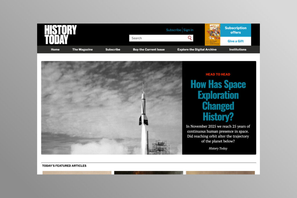 historytoday homepage